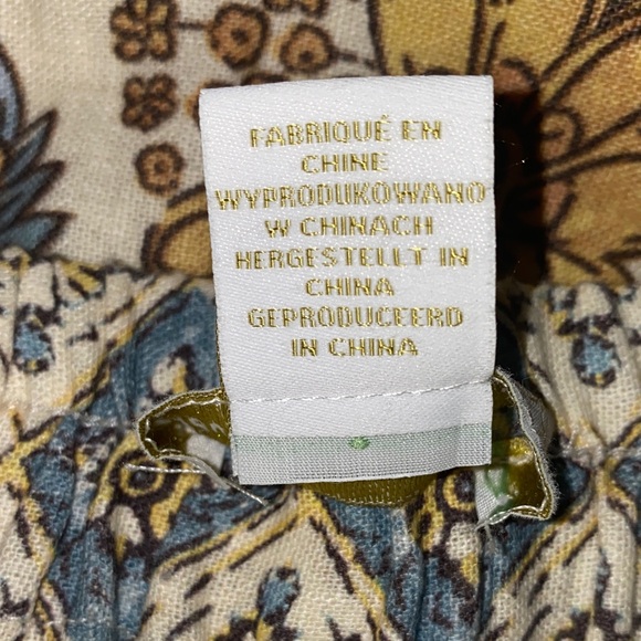 House of Harlow 1960 Floral Midi Skirt - Cream, Blue, Brown Size XS - Picture 7 of 16